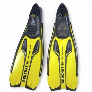 Beuchat X-Voyager Snorkeling Diving Fins Size 36–37 US 6-7 Yellow New in Bag